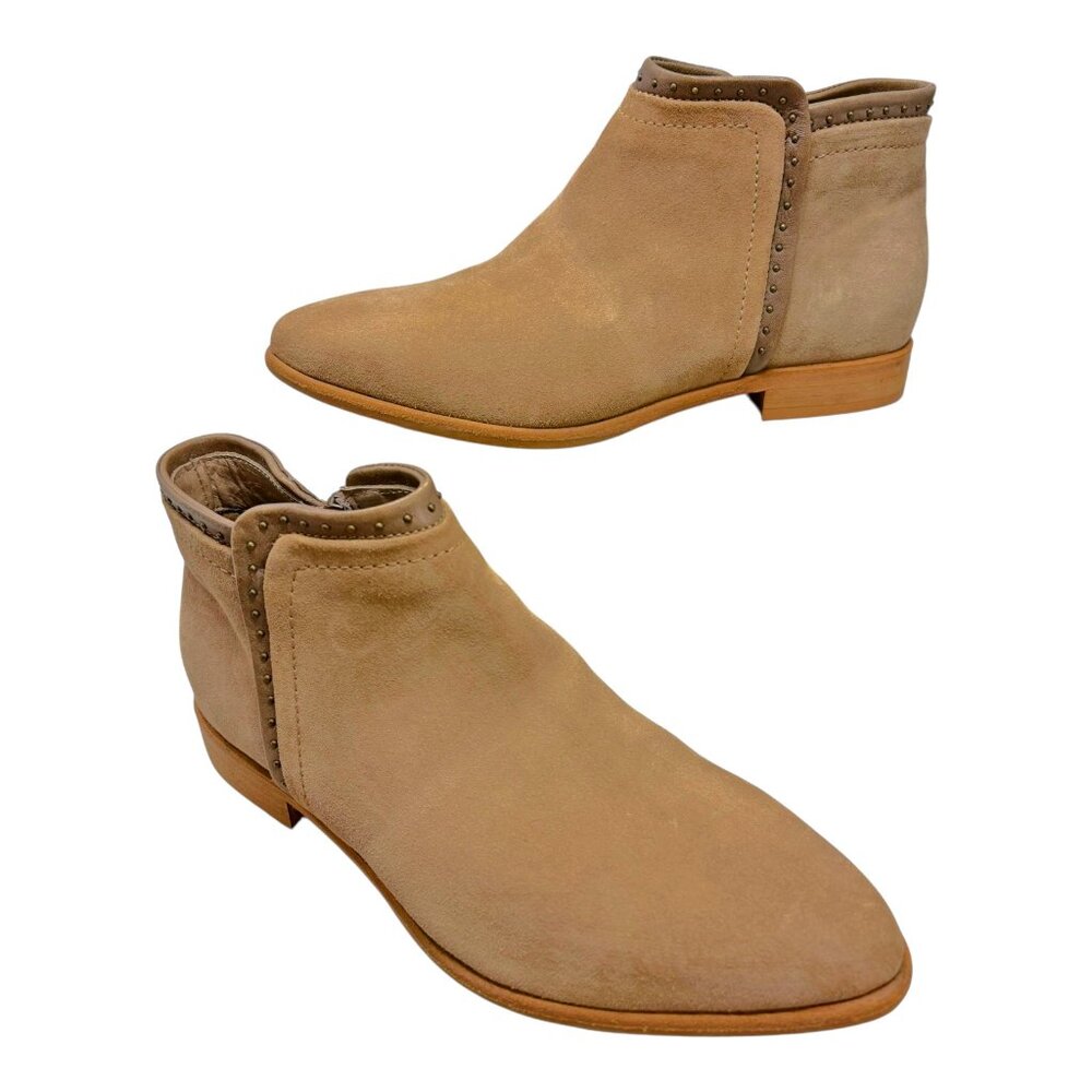 ITALEAU Miralda‎ Suede Waterproof Studded Bootie  NWOB
